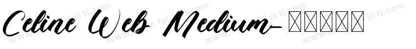 Celine Web Medium字体转换